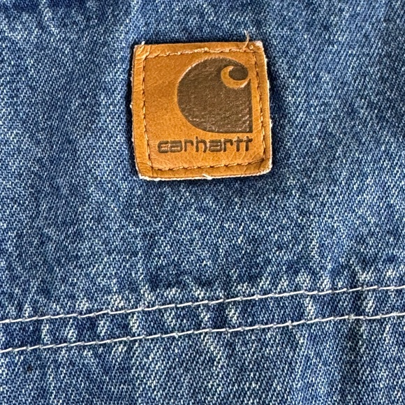 Carhartt Vintage Carpenter Denim Jeans Men's 38x32 Dungaree Fit Workwear B13 DST - Picture 9 of 12